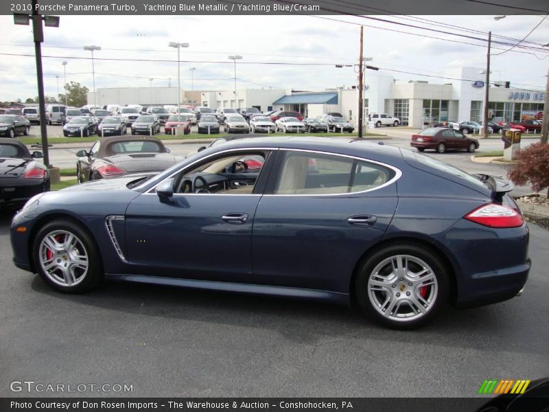 Yachting Blue Metallic / Yachting Blue/Cream 2010 Porsche Panamera Turbo