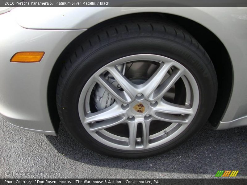 Platinum Silver Metallic / Black 2010 Porsche Panamera S