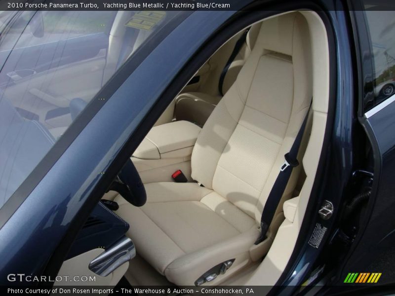 Yachting Blue Metallic / Yachting Blue/Cream 2010 Porsche Panamera Turbo