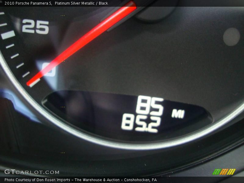 Platinum Silver Metallic / Black 2010 Porsche Panamera S