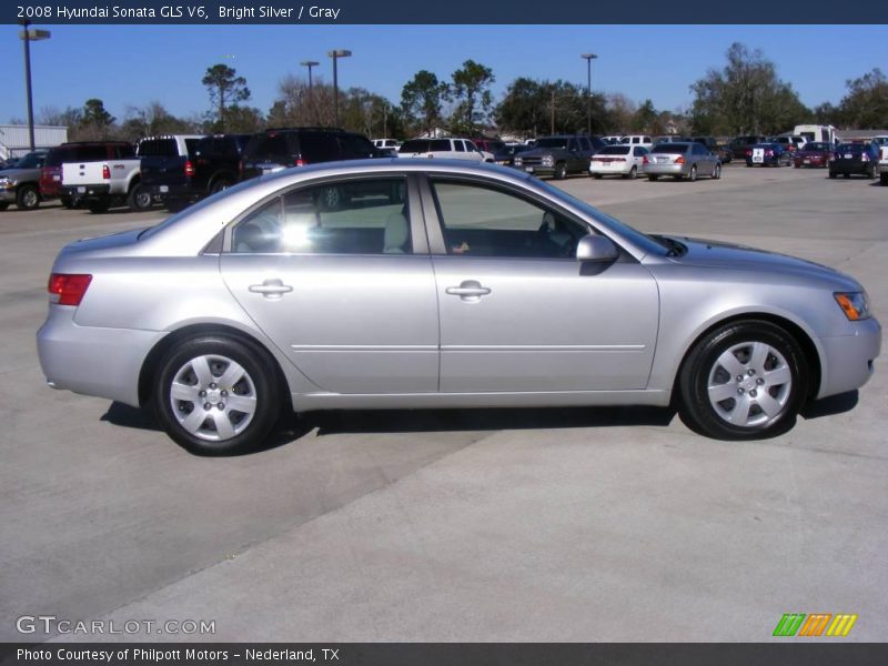 Bright Silver / Gray 2008 Hyundai Sonata GLS V6