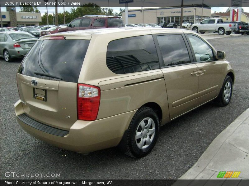 Sunset Gold / Beige 2006 Kia Sedona LX