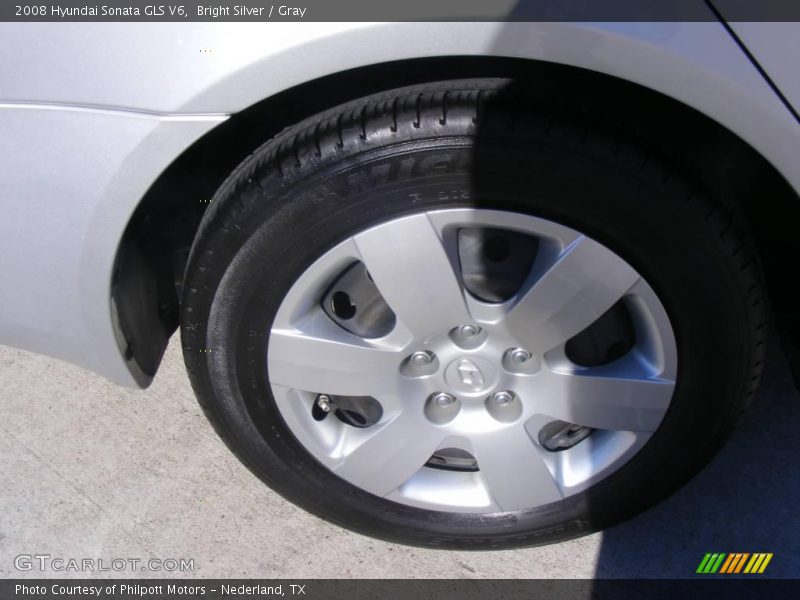 Bright Silver / Gray 2008 Hyundai Sonata GLS V6