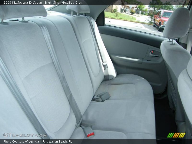 Bright Silver Metallic / Gray 2009 Kia Spectra EX Sedan