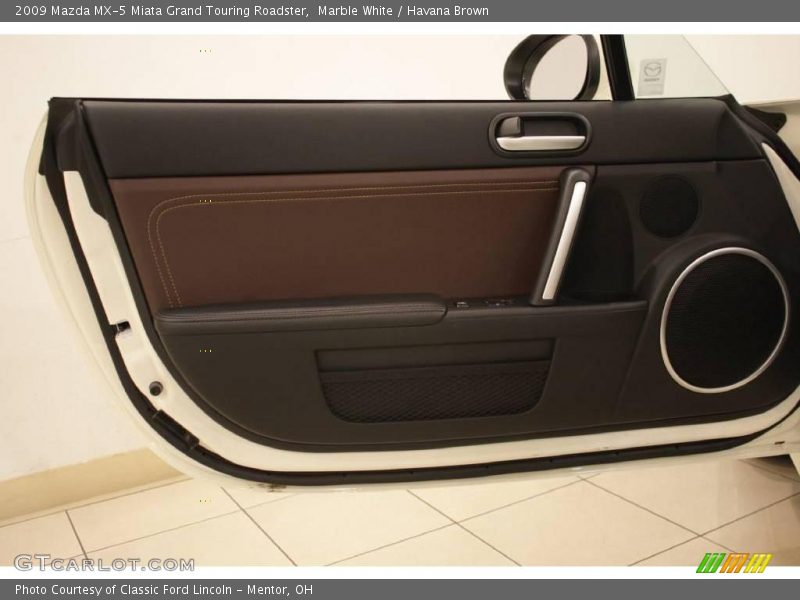 Marble White / Havana Brown 2009 Mazda MX-5 Miata Grand Touring Roadster