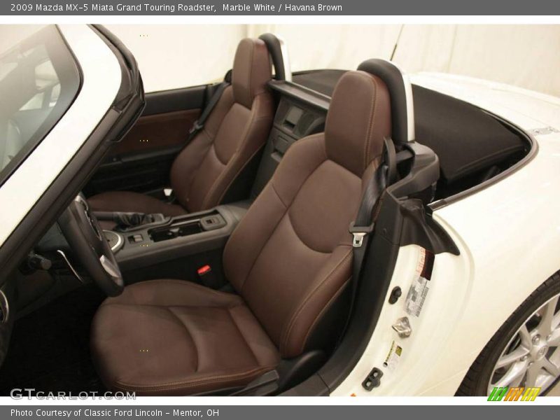 Marble White / Havana Brown 2009 Mazda MX-5 Miata Grand Touring Roadster