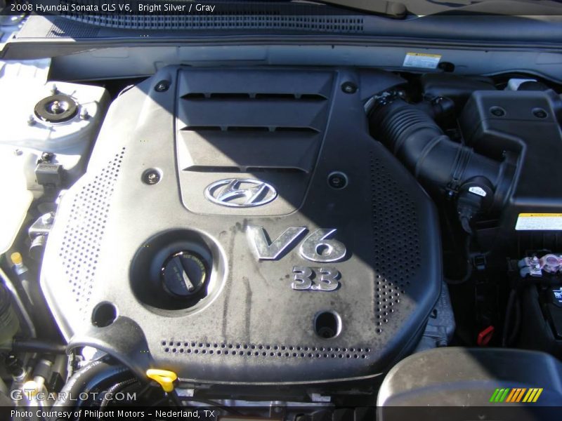 Bright Silver / Gray 2008 Hyundai Sonata GLS V6