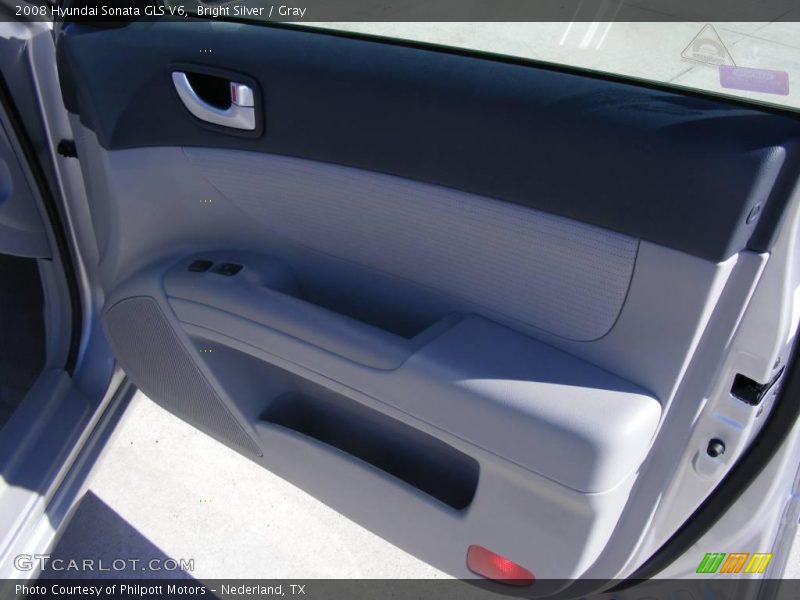 Bright Silver / Gray 2008 Hyundai Sonata GLS V6