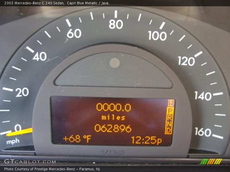 Capri Blue Metallic / Java 2003 Mercedes-Benz C 240 Sedan