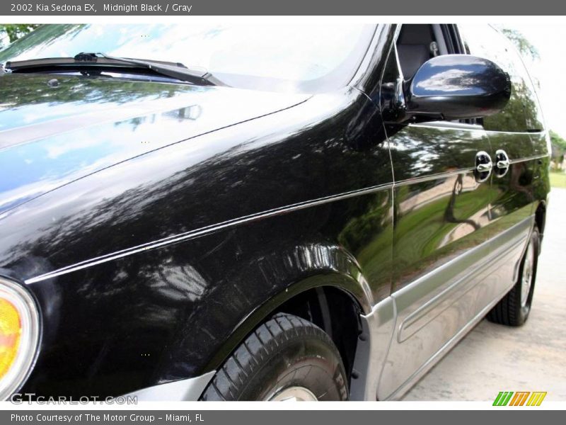 Midnight Black / Gray 2002 Kia Sedona EX