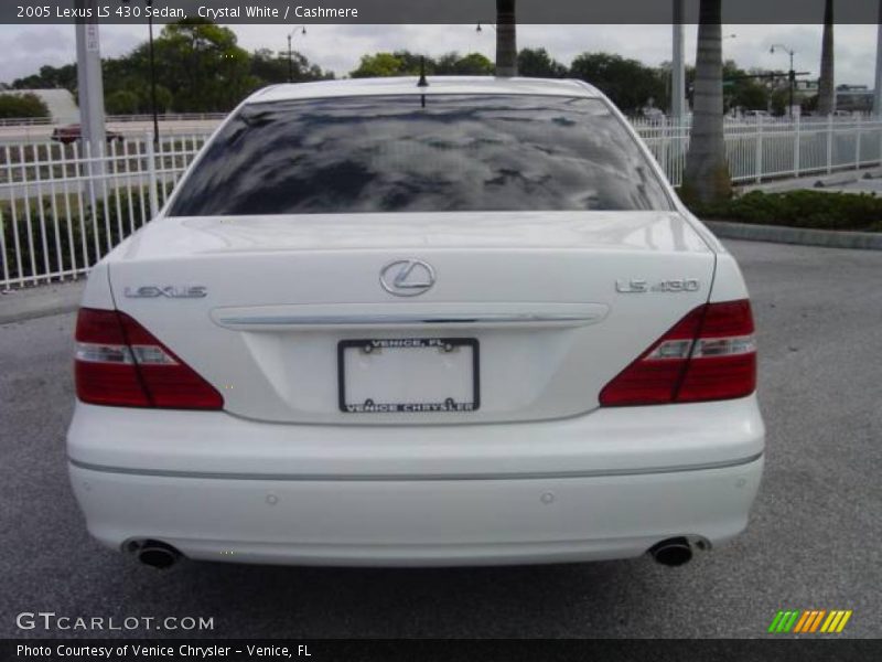 Crystal White / Cashmere 2005 Lexus LS 430 Sedan