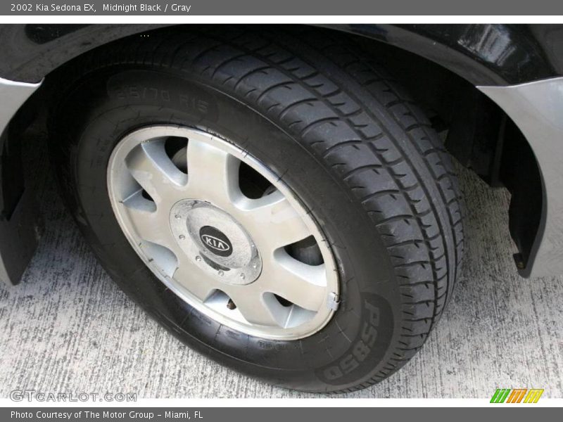 Midnight Black / Gray 2002 Kia Sedona EX