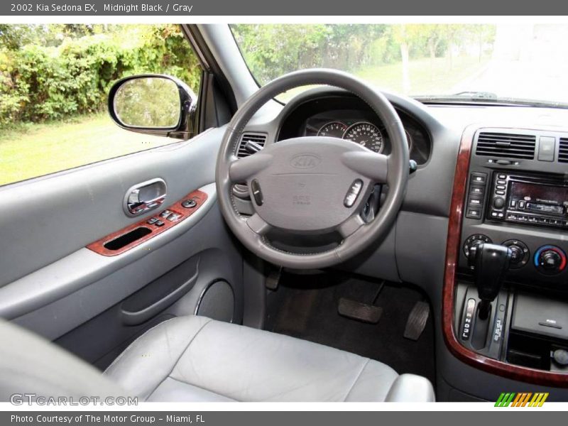 Midnight Black / Gray 2002 Kia Sedona EX