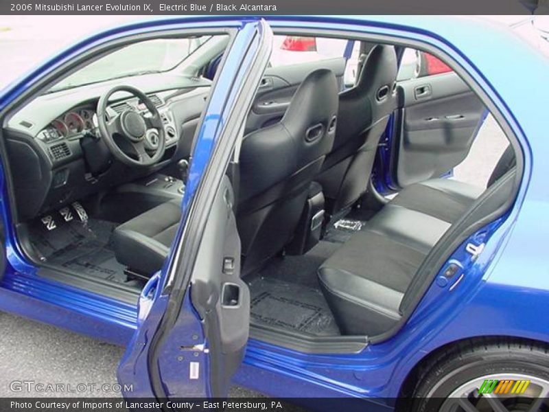 Electric Blue / Black Alcantara 2006 Mitsubishi Lancer Evolution IX