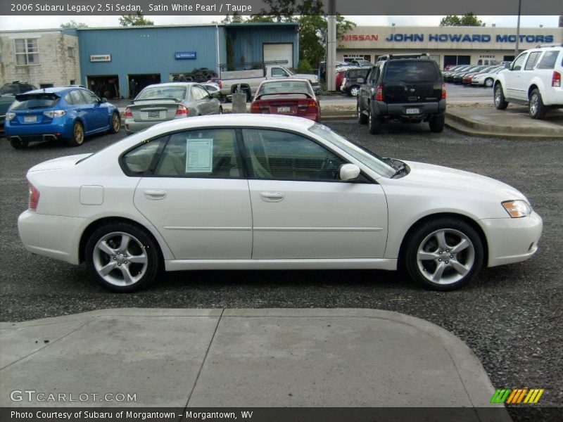 Satin White Pearl / Taupe 2006 Subaru Legacy 2.5i Sedan