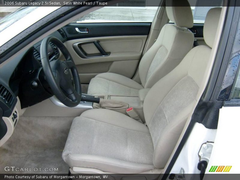 Satin White Pearl / Taupe 2006 Subaru Legacy 2.5i Sedan