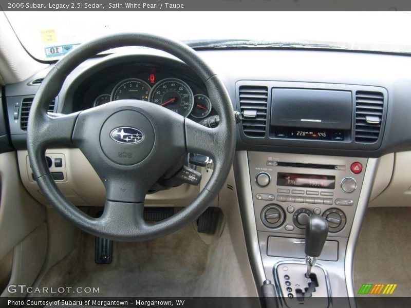 Satin White Pearl / Taupe 2006 Subaru Legacy 2.5i Sedan