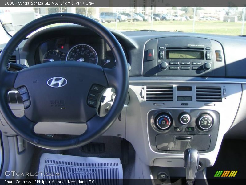 Bright Silver / Gray 2008 Hyundai Sonata GLS V6