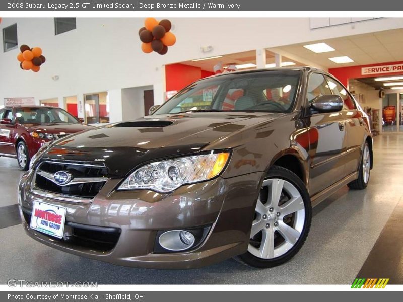 Deep Bronze Metallic / Warm Ivory 2008 Subaru Legacy 2.5 GT Limited Sedan