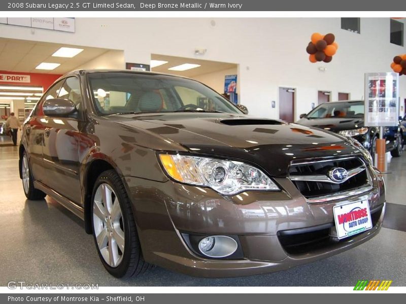 Deep Bronze Metallic / Warm Ivory 2008 Subaru Legacy 2.5 GT Limited Sedan
