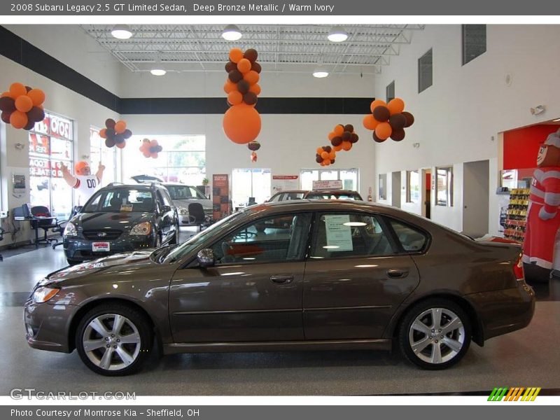Deep Bronze Metallic / Warm Ivory 2008 Subaru Legacy 2.5 GT Limited Sedan