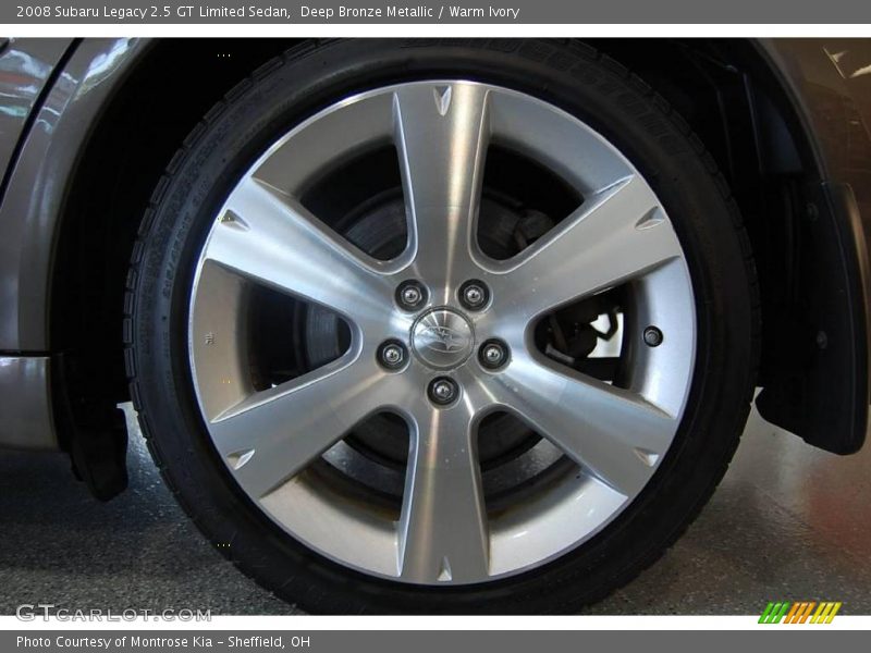 Deep Bronze Metallic / Warm Ivory 2008 Subaru Legacy 2.5 GT Limited Sedan