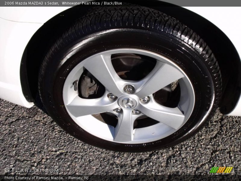 Whitewater Pearl Mica / Black/Blue 2006 Mazda MAZDA3 s Sedan