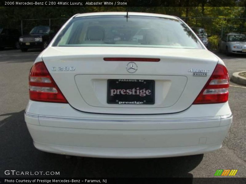 Alabaster White / Stone 2006 Mercedes-Benz C 280 4Matic Luxury