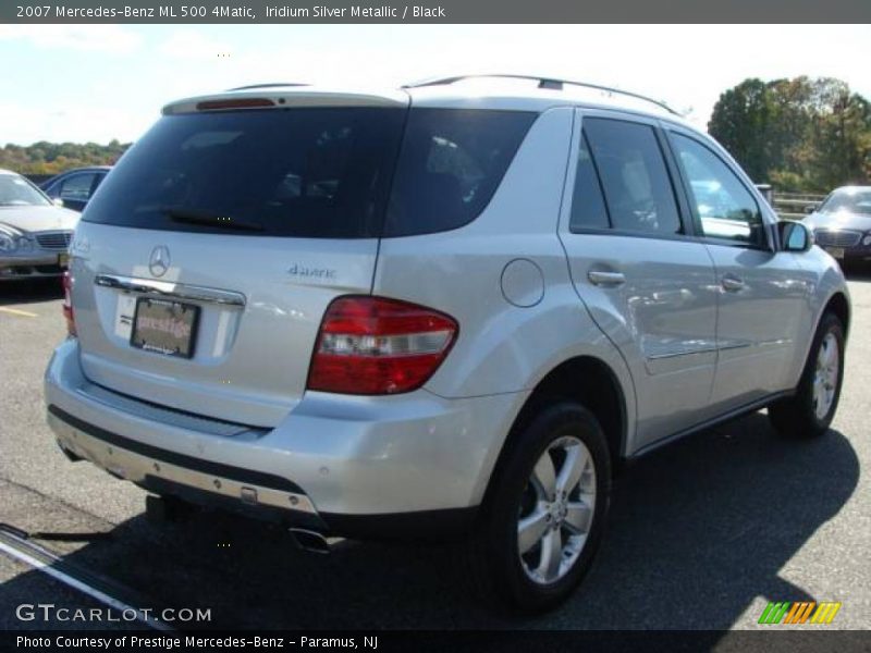 Iridium Silver Metallic / Black 2007 Mercedes-Benz ML 500 4Matic