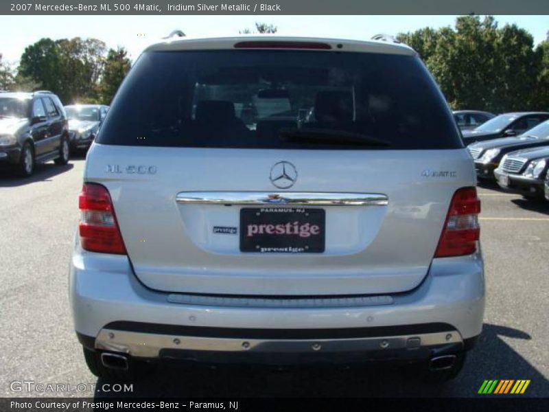Iridium Silver Metallic / Black 2007 Mercedes-Benz ML 500 4Matic