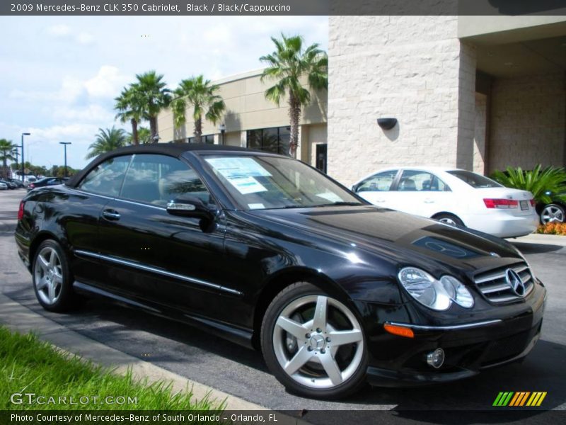 Black / Black/Cappuccino 2009 Mercedes-Benz CLK 350 Cabriolet