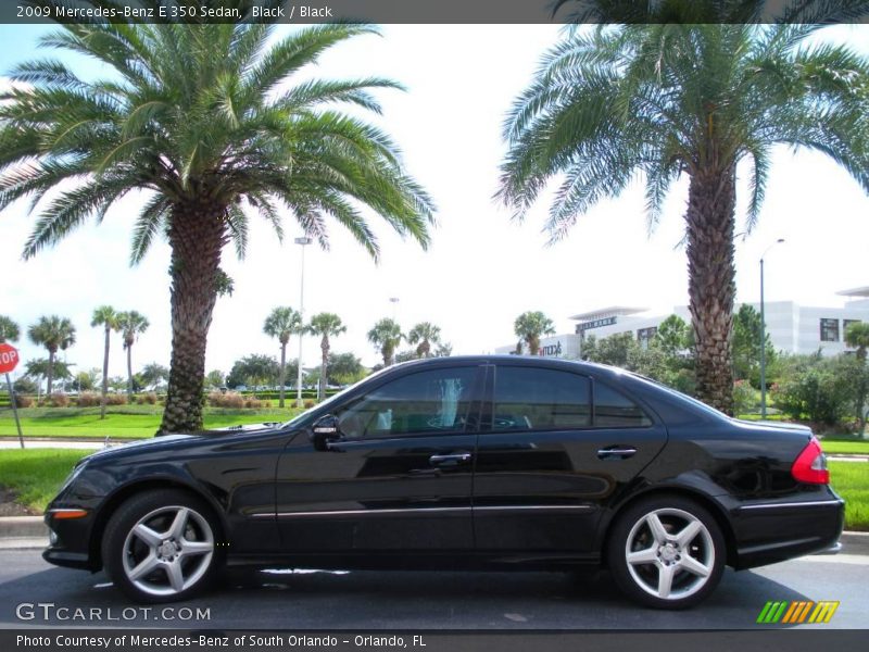 Black / Black 2009 Mercedes-Benz E 350 Sedan