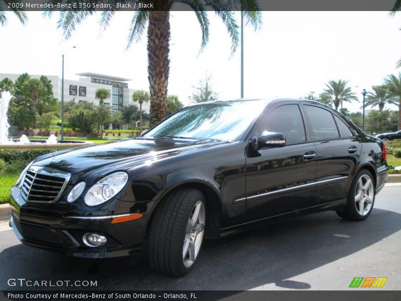 Black / Black 2009 Mercedes-Benz E 350 Sedan