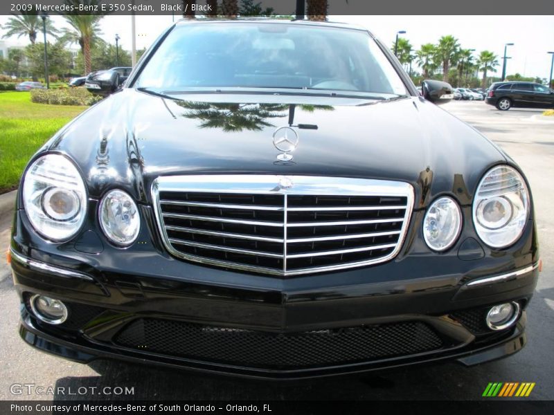 Black / Black 2009 Mercedes-Benz E 350 Sedan