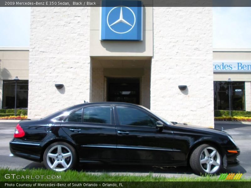Black / Black 2009 Mercedes-Benz E 350 Sedan