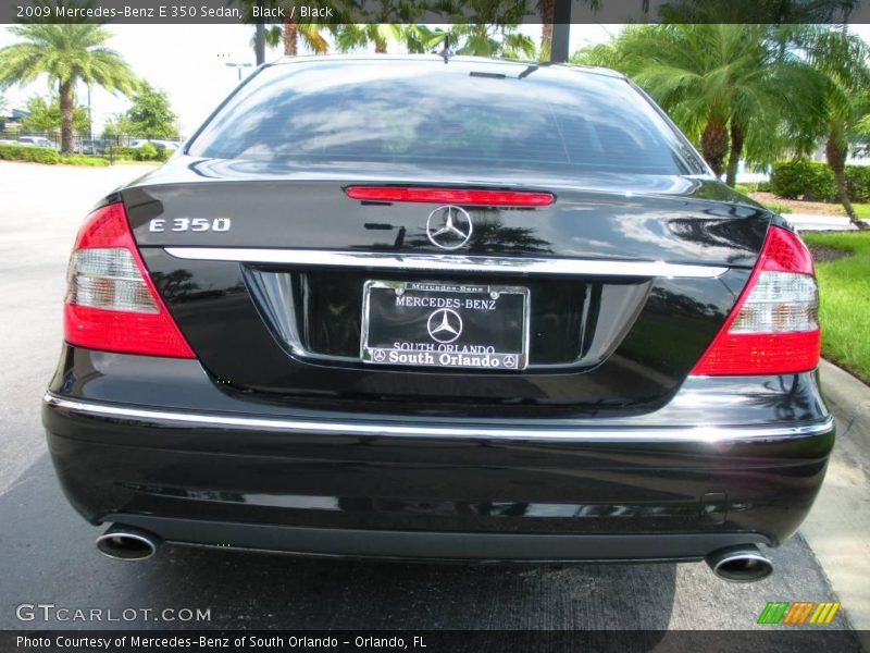 Black / Black 2009 Mercedes-Benz E 350 Sedan