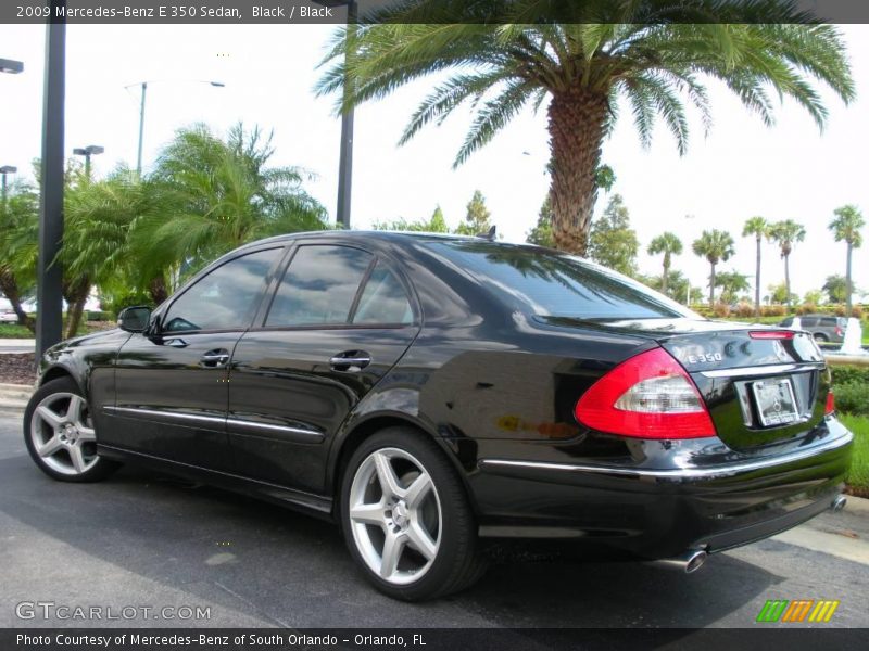 Black / Black 2009 Mercedes-Benz E 350 Sedan
