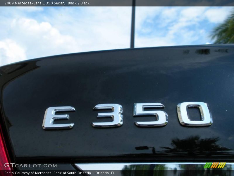 Black / Black 2009 Mercedes-Benz E 350 Sedan