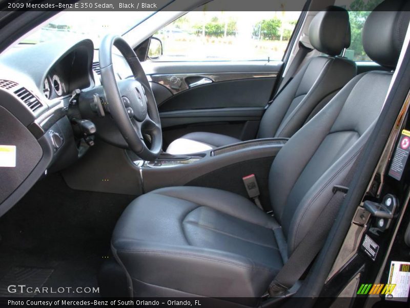 Black / Black 2009 Mercedes-Benz E 350 Sedan