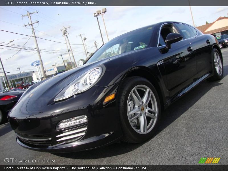 Basalt Black Metallic / Black 2010 Porsche Panamera S