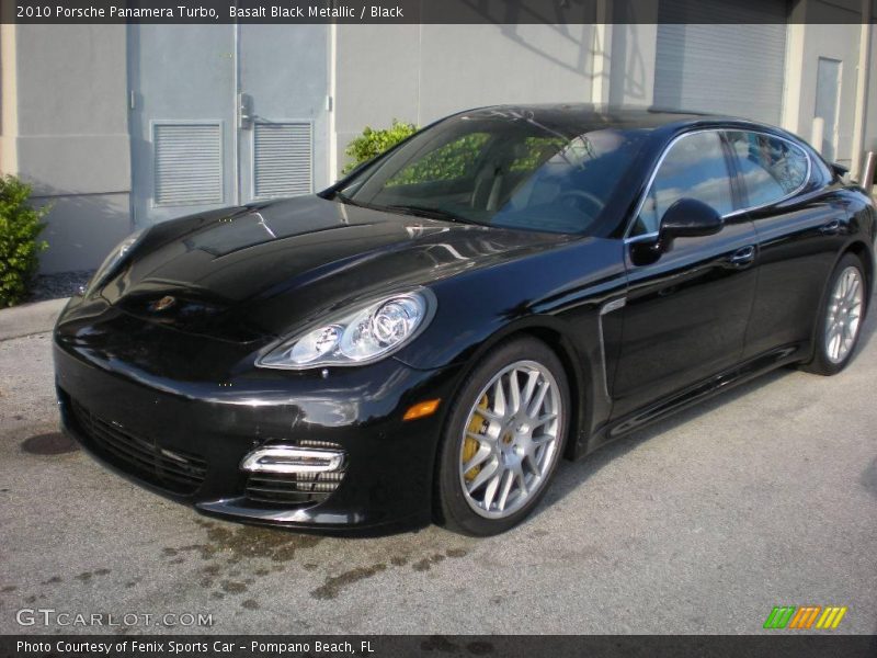 Basalt Black Metallic / Black 2010 Porsche Panamera Turbo