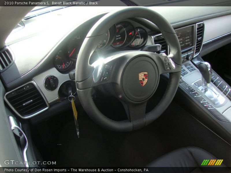Basalt Black Metallic / Black 2010 Porsche Panamera S