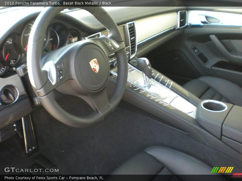 Basalt Black Metallic / Black 2010 Porsche Panamera Turbo