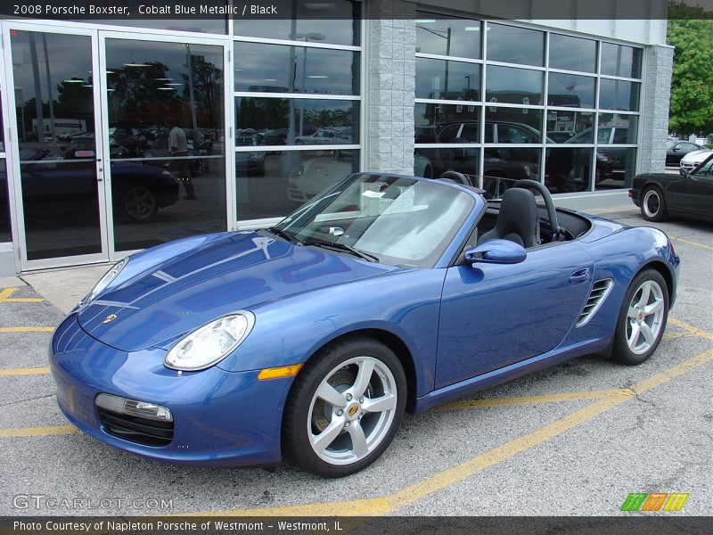 Cobalt Blue Metallic / Black 2008 Porsche Boxster