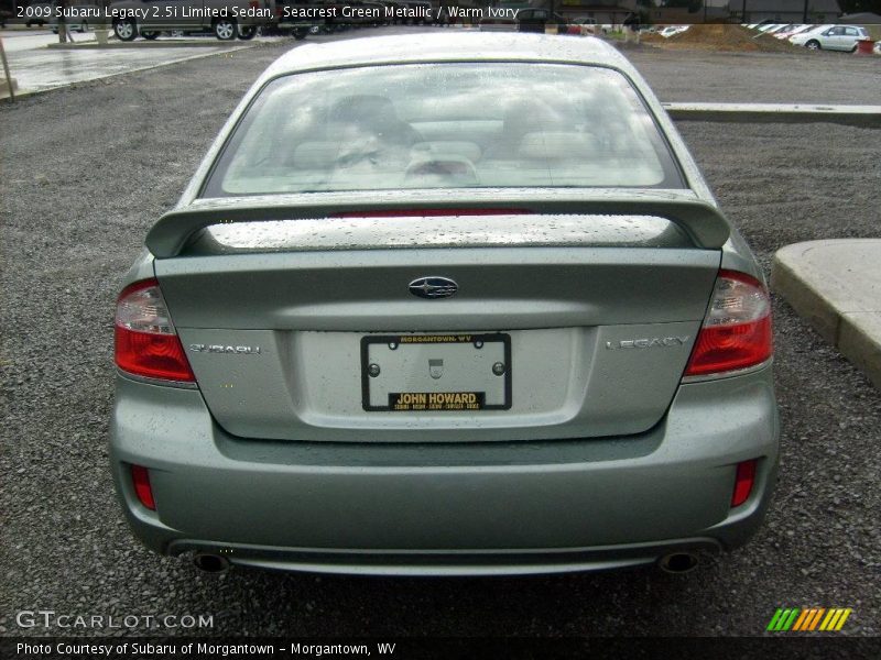 Seacrest Green Metallic / Warm Ivory 2009 Subaru Legacy 2.5i Limited Sedan