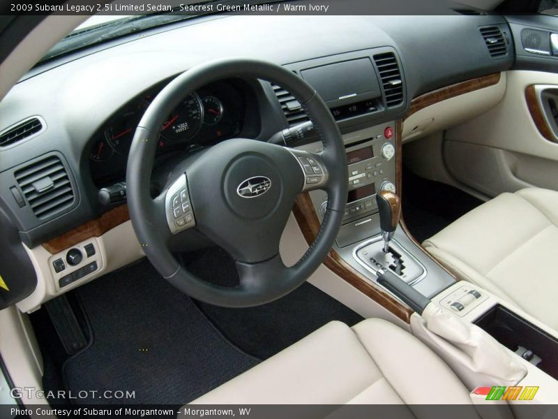 Seacrest Green Metallic / Warm Ivory 2009 Subaru Legacy 2.5i Limited Sedan