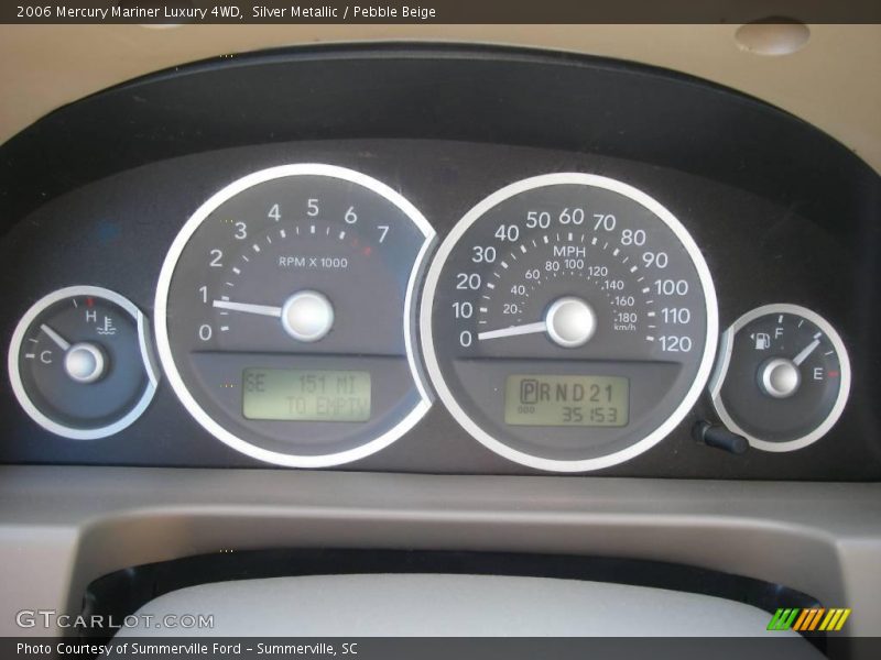 Silver Metallic / Pebble Beige 2006 Mercury Mariner Luxury 4WD