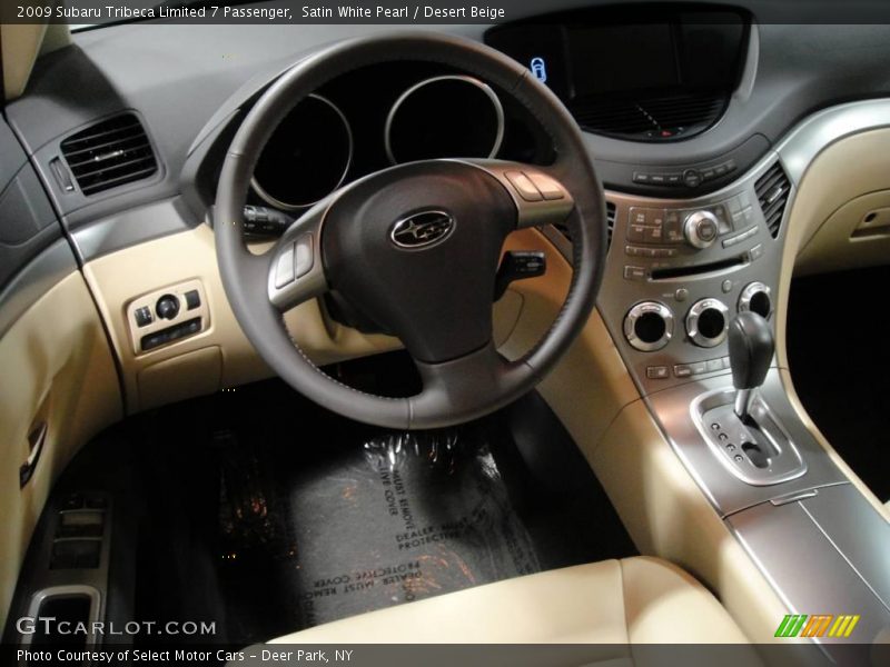 Satin White Pearl / Desert Beige 2009 Subaru Tribeca Limited 7 Passenger