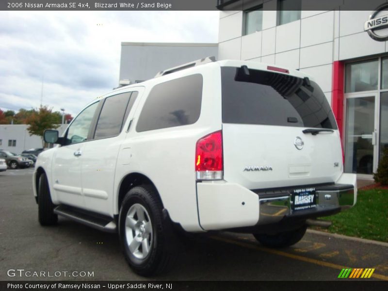 Blizzard White / Sand Beige 2006 Nissan Armada SE 4x4