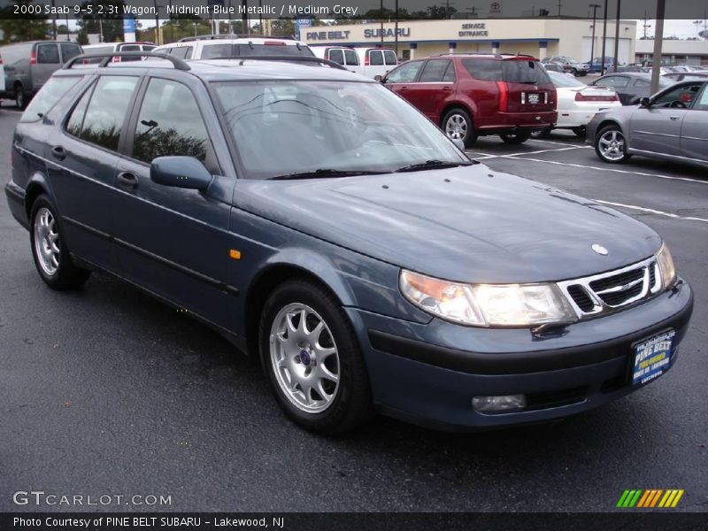 Midnight Blue Metallic / Medium Grey 2000 Saab 9-5 2.3t Wagon